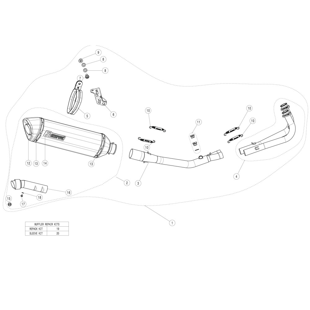 Colectores akrapovic racing yamaha tmax 530/560